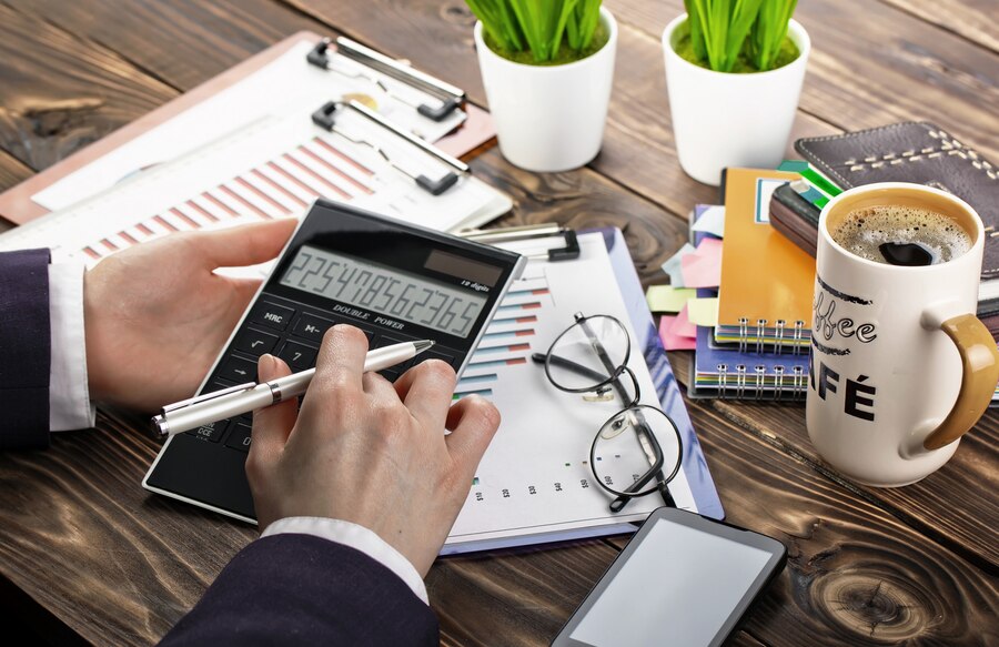 Business Woman Working Office With Items Doing Business 200402 6343